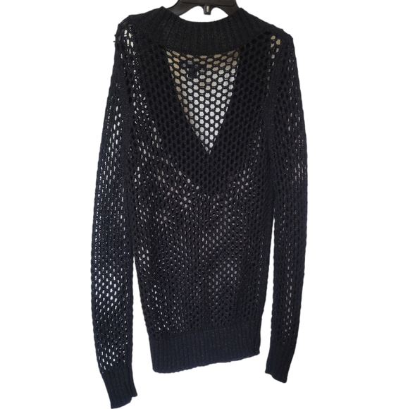 Express Open Knit V-neck Sweater - Picture 2 of 5